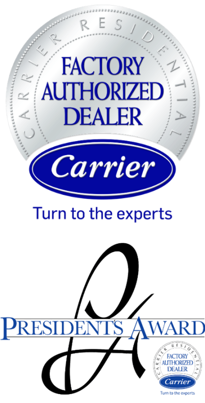 carrier logo and president award